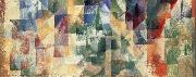 Delaunay, Robert The three landscape of Window France oil painting artist